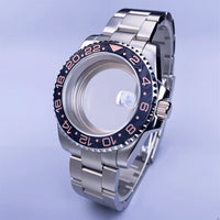 40mm Submariner Watch Case SUB Mod Case Sapphire Crystal 120 Click Fit NH34/NH35/NH36 Movements 10Bar