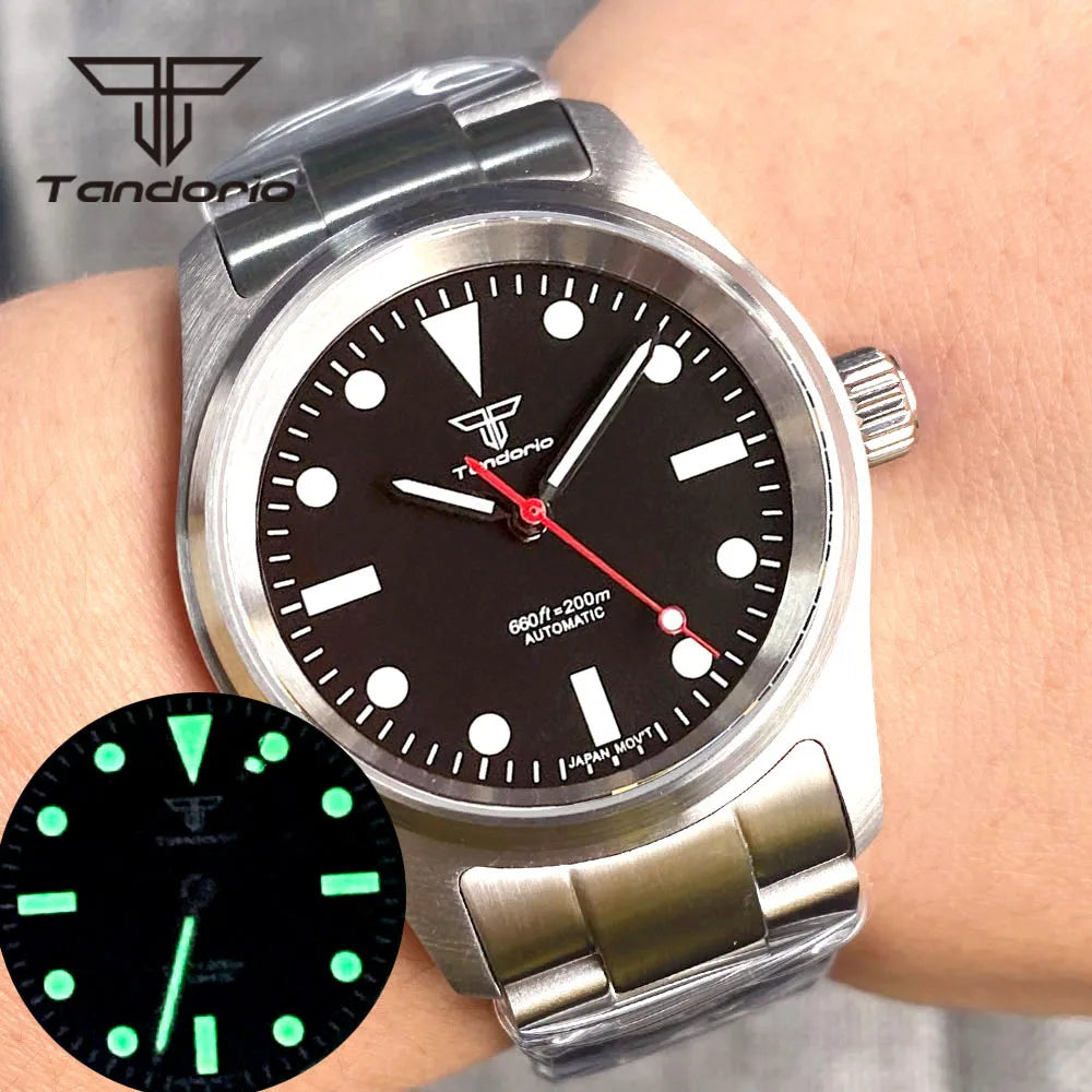36mm Pilot Watch P03C Field 20BAR Waterproof Sapphire NH35/PT5000/Miyota 8215 Movt Luminous 20bar Bracelet