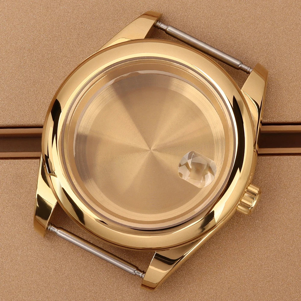 Oyster Perpetual Watch Case B04 36mm/39mm Sapphire f For NH35 NH36 NH38 4R36 Miyota 8215 8285Movement Gold Rose Two Tone Silver