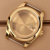 Oyster Perpetual Watch Case B04 36mm/39mm Sapphire f For NH35 NH36 NH38 4R36 Miyota 8215 8285Movement Gold Rose Two Tone Silver
