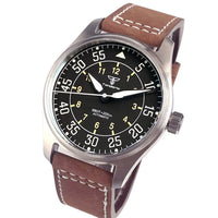39mm Pilot Aviator Watch P04A Miyota8215 Automatic 20BAR Sapphire Crystal