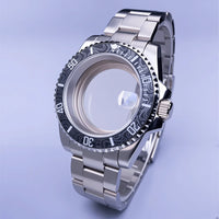 40mm Submariner Watch Case SUB Mod Case Sapphire Crystal 120 Click Fit NH34/NH35/NH36 Movements 10Bar