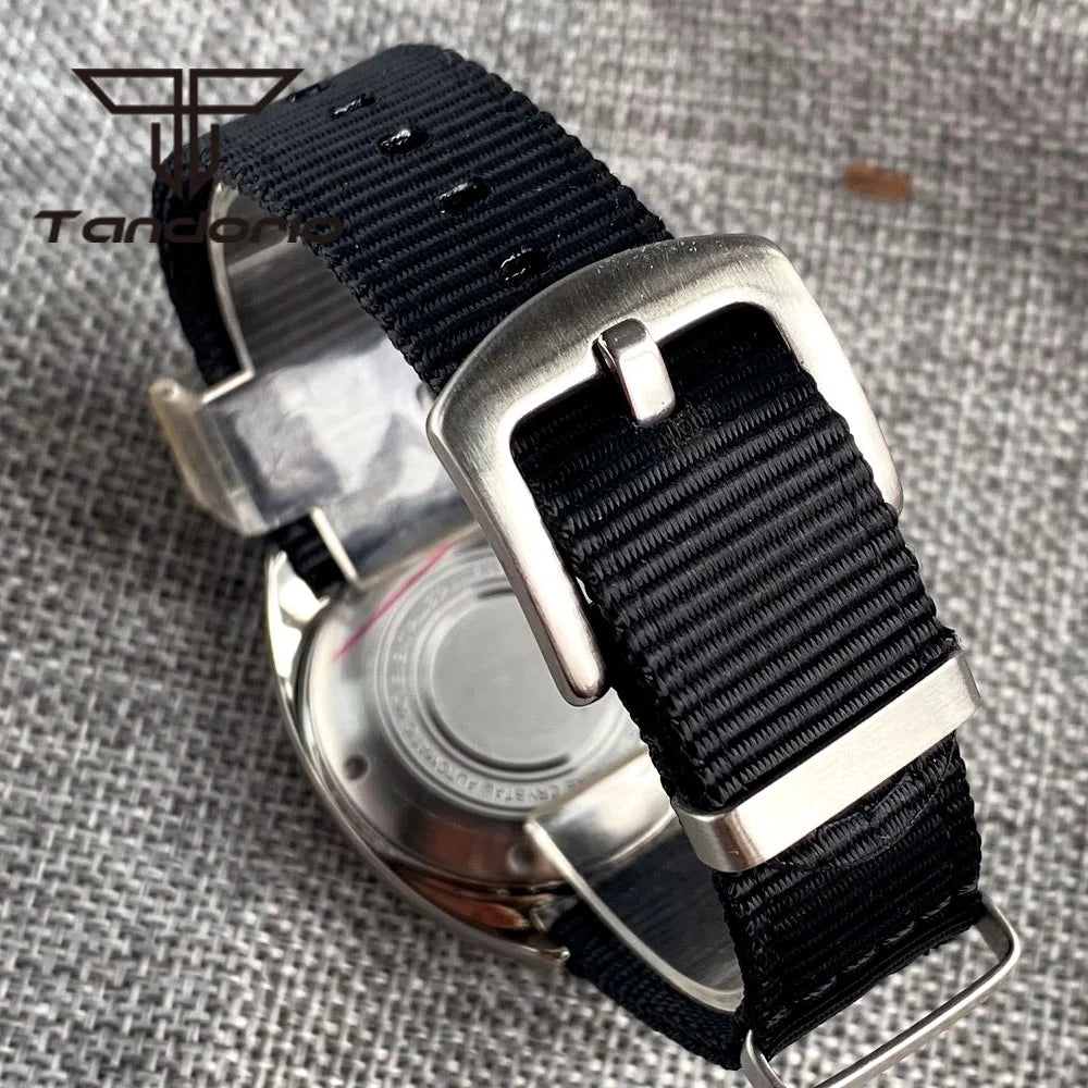 36mm Identity Crisis Mod P02 NH35 Automatic Watch Domed AR Sapphire 20Bar Customizable Pilot