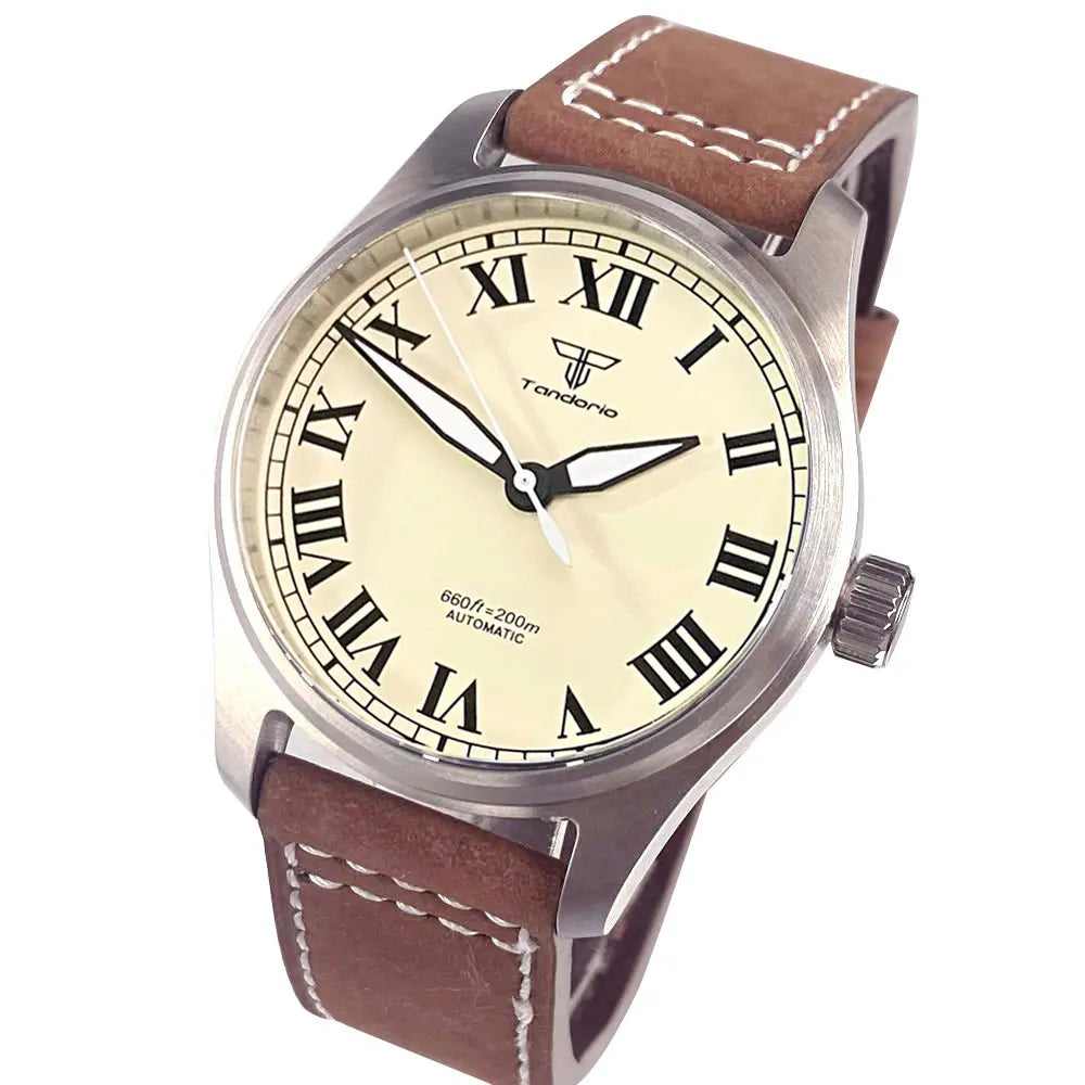 39mm Pilot Aviator Watch P04A Miyota8215 Automatic 20BAR Sapphire Crystal