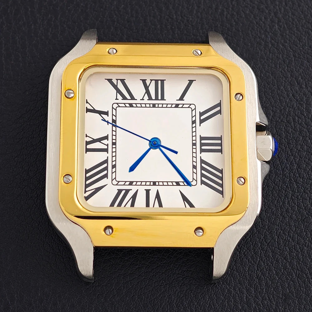 Santos Mod Watch B06A 38mm square watch Japan NH35 Automatic Roman dial 5ATM Sapphire