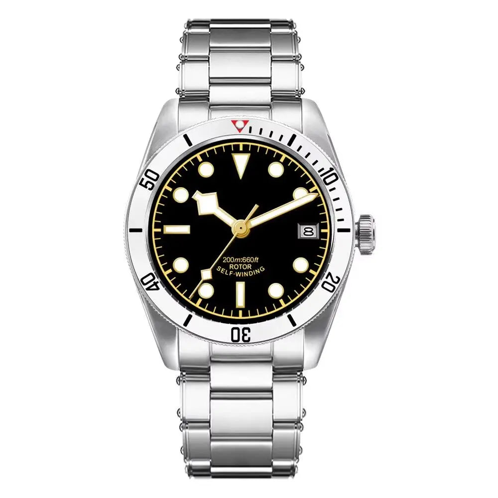 BB58 Watch Mod D07A 39mm Retro Diver Sapphire Crystal 200M Water-Resistant
