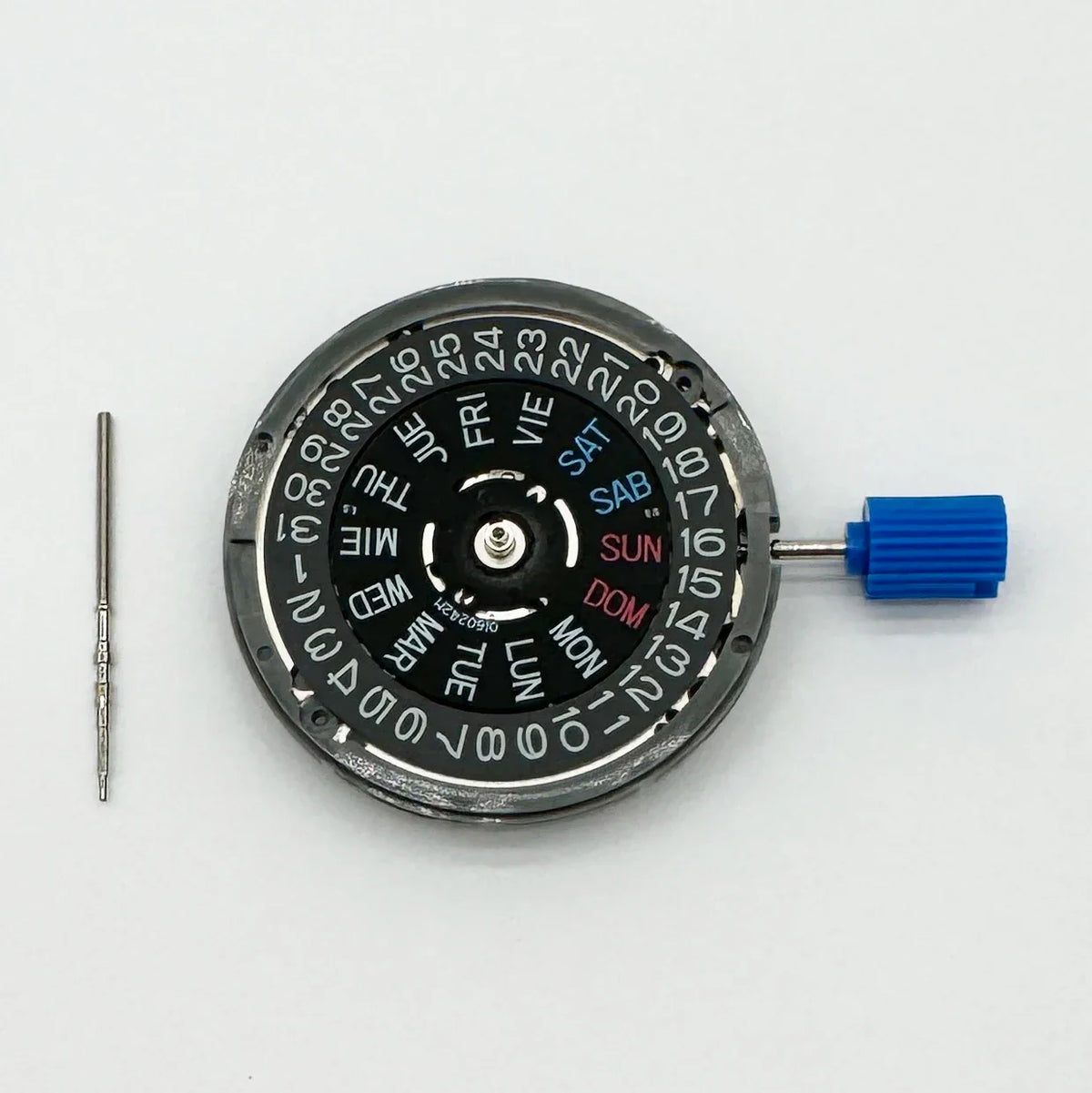 Japan Genuine NH36 Automatic Movement English-Spanish Datewheel Crown At 3.0/3.8 O'clock Mod  Day-Date