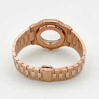 Nautilus Watch Case 41mm seiko NH35 NH70 NH72 PP  Sapphire crystal 904L stainless steel case Glass Back