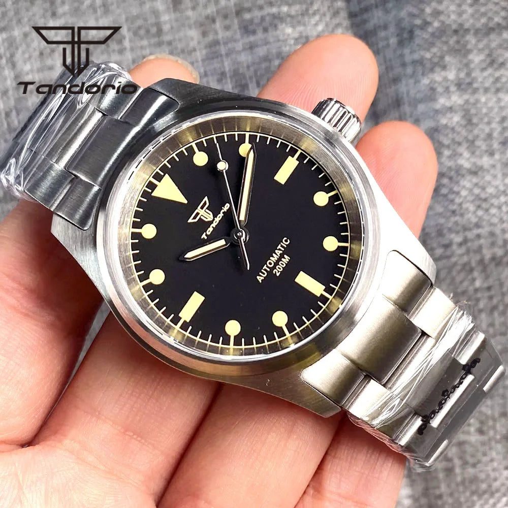 36mm Pilot Watch P03C Field 20BAR Waterproof Sapphire NH35/PT5000/Miyota 8215 Movt Luminous 20bar Bracelet