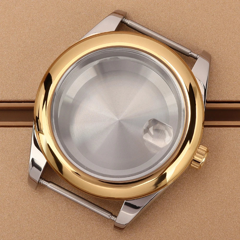 Oyster Perpetual Watch Case B04 36mm/39mm Sapphire f For NH35 NH36 NH38 4R36 Miyota 8215 8285Movement Gold Rose Two Tone Silver