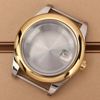 Oyster Perpetual Watch Case B04 36mm/39mm Sapphire f For NH35 NH36 NH38 4R36 Miyota 8215 8285Movement Gold Rose Two Tone Silver
