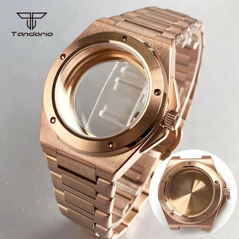 40mm Engineer Watch Case B02 Silver Pvd Black Rose Gold Two Tone GOLD Sapphire Fit NH34 NH35 NH36 ETA2824 PT5000