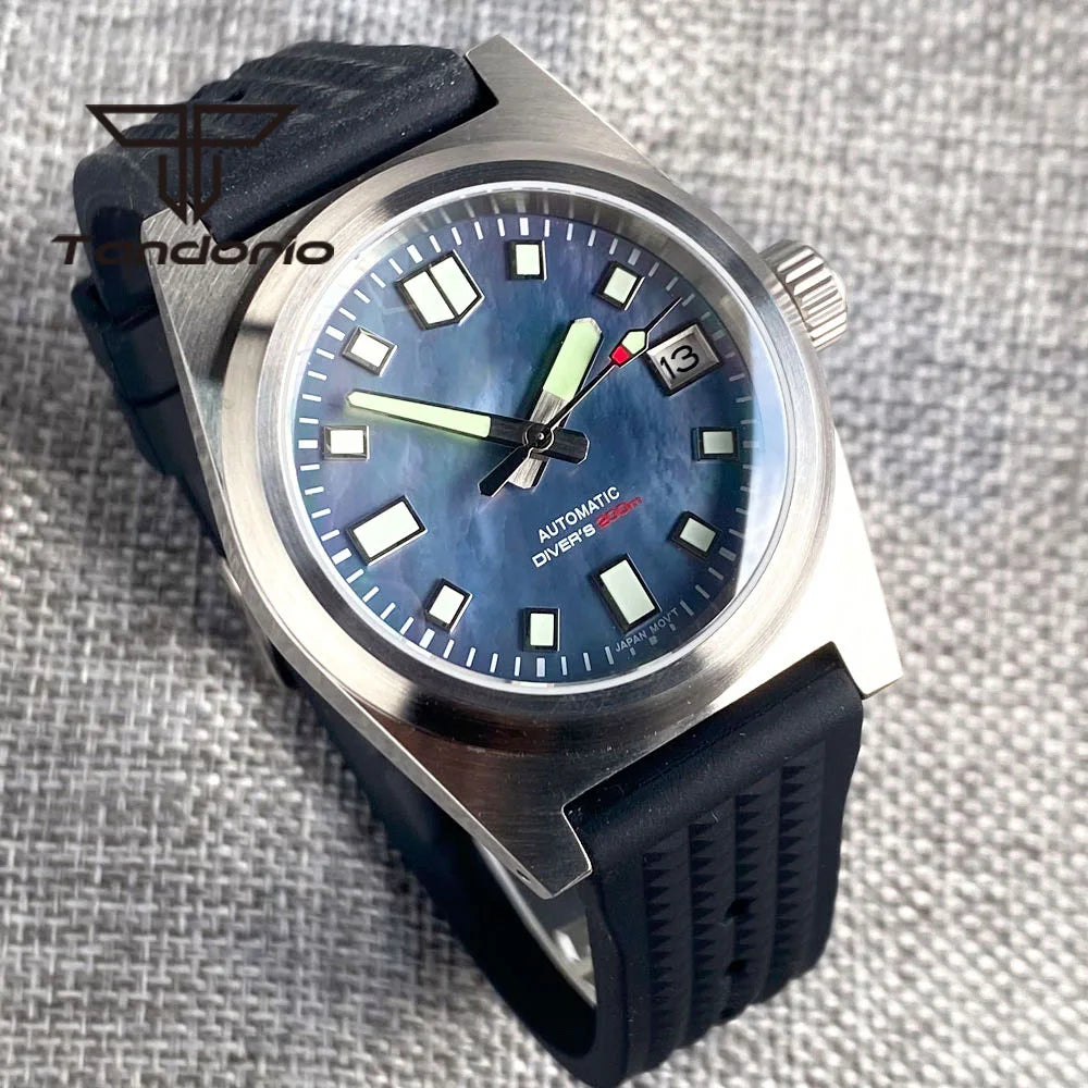 38mm U2 Field Watch P01 NH35A Automatic Watch Pilot MOP Dial 20BAR Brushed AR Sapphire Customizable Watch