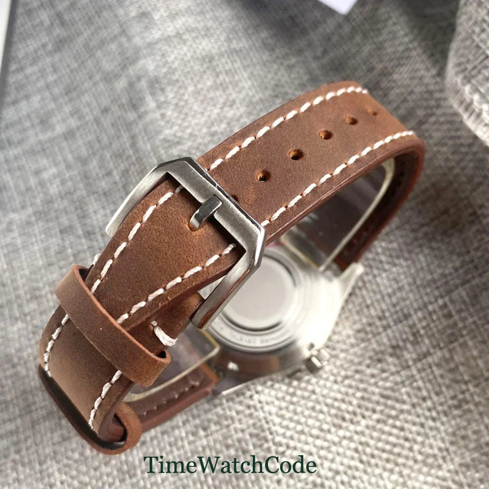 39mm Pilot Aviator Watch P04A Miyota8215 Automatic 20BAR Sapphire Crystal