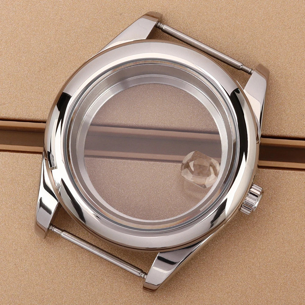 Oyster Perpetual Watch Case B04 36mm/39mm Sapphire f For NH35 NH36 NH38 4R36 Miyota 8215 8285Movement Gold Rose Two Tone Silver