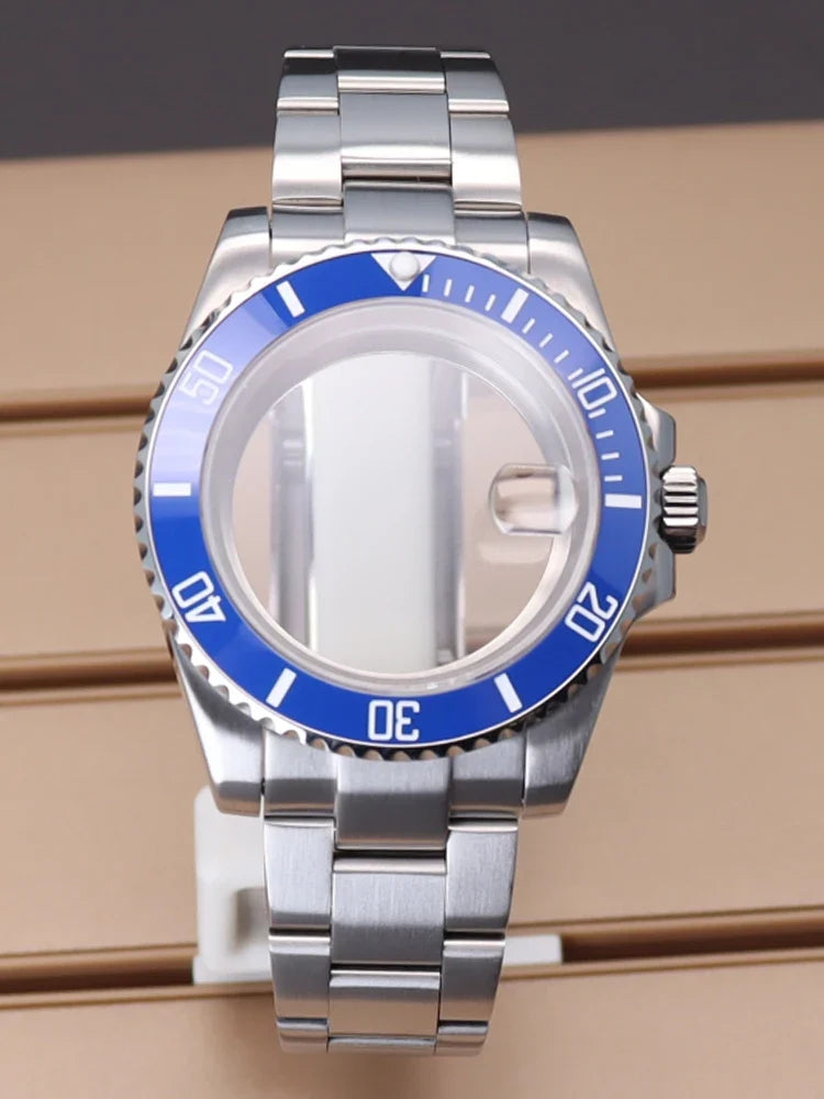 40mm Submariner Watch Case for Miyota 8215 TMI NH35 NH34 NH36 NH38 etc PT5000 SW200 ETA2824 SUB Mod Sapphire 10Bar