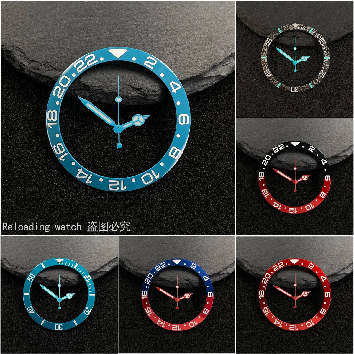 38mm x 30.5mm bezel insert for Submariner GMT Master Yacht-Master Mods