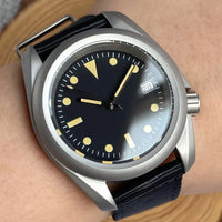Raw Skx Watches P06A 40mm Frosted Field Watches NH35A Automatic Sapphire 20ATM