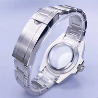 GMT Watch Case D02 40mm Sapphire 120 Click Fit NH34/NH35/NH36 38Movements Glide Bracelet