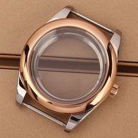 Oyster Perpetual Watch Case B04 36mm/39mm Sapphire f For NH35 NH36 NH38 4R36 Miyota 8215 8285Movement Gold Rose Two Tone Silver