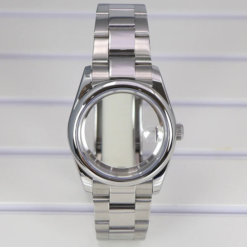 Oyster Perpetual B04 36mm 39mm Watch Case Bracelets Sapphire Glass Parts For Seiko nh35 nh36 Miyota 8215 8285 Movement