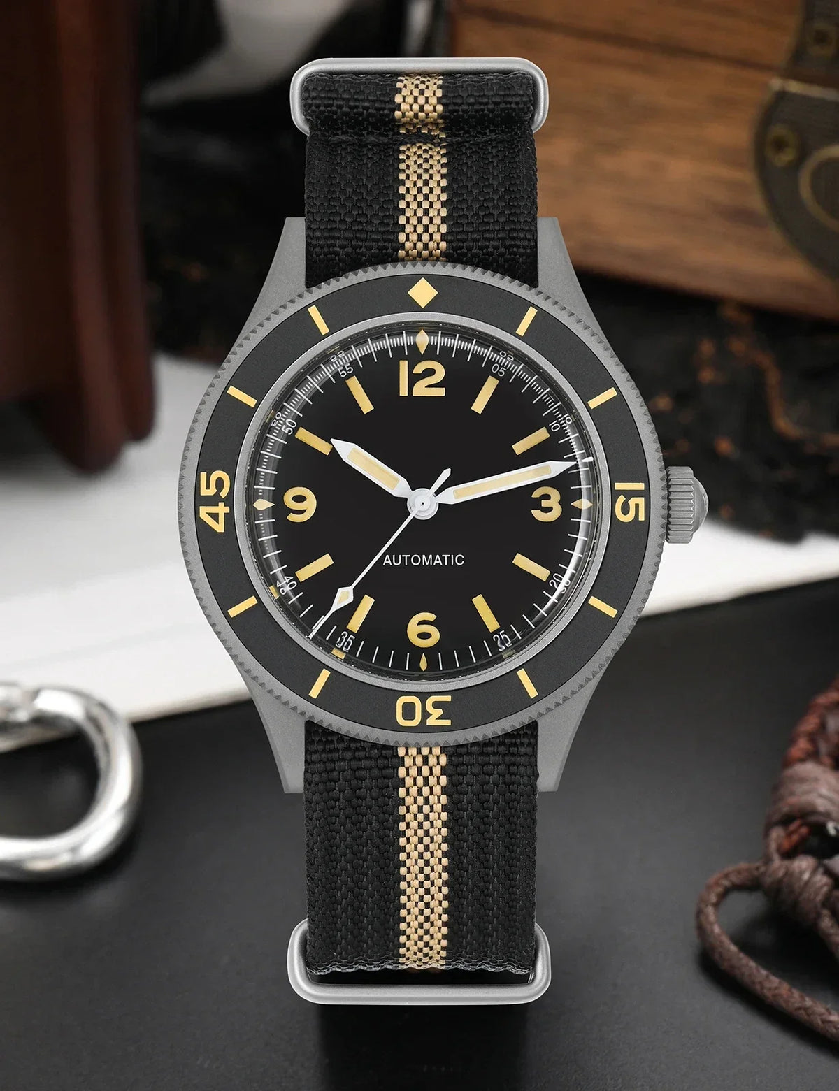 Fifty Fathom Watch D06A 40mm Retro Diver NH35 Automatic 20ATM Sapphire Lume Bezel