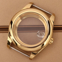 Oyster Perpetual Watch Case B04 36mm/39mm Sapphire f For NH35 NH36 NH38 4R36 Miyota 8215 8285Movement Gold Rose Two Tone Silver