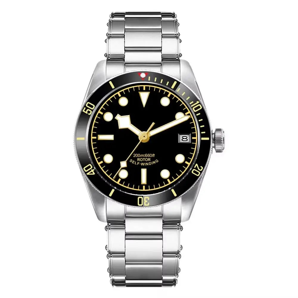 BB58 Watch Mod D07A 39mm Retro Diver Sapphire Crystal 200M Water-Resistant