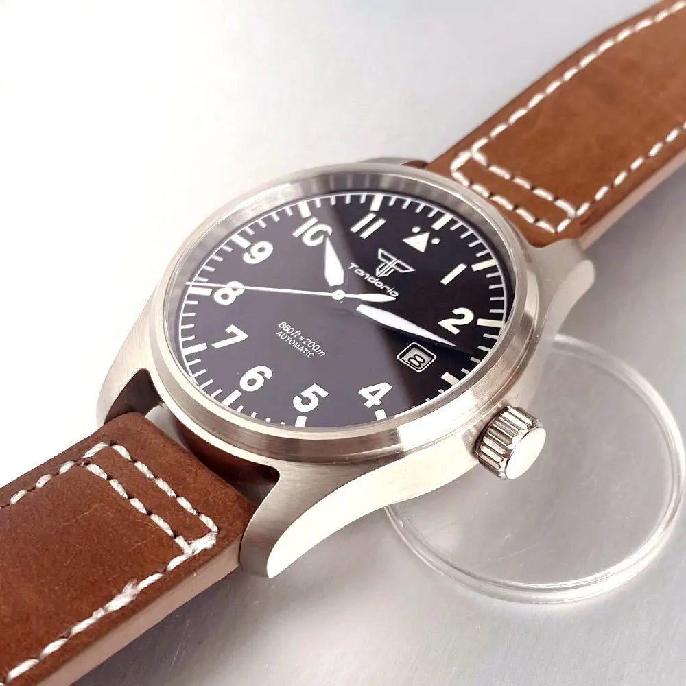 39mm Pilot Aviator Watch P04A Miyota8215 Automatic 20BAR Sapphire Crystal