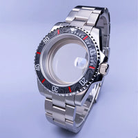 40mm Submariner Watch Case SUB Mod Case Sapphire Crystal 120 Click Fit NH34/NH35/NH36 Movements 10Bar