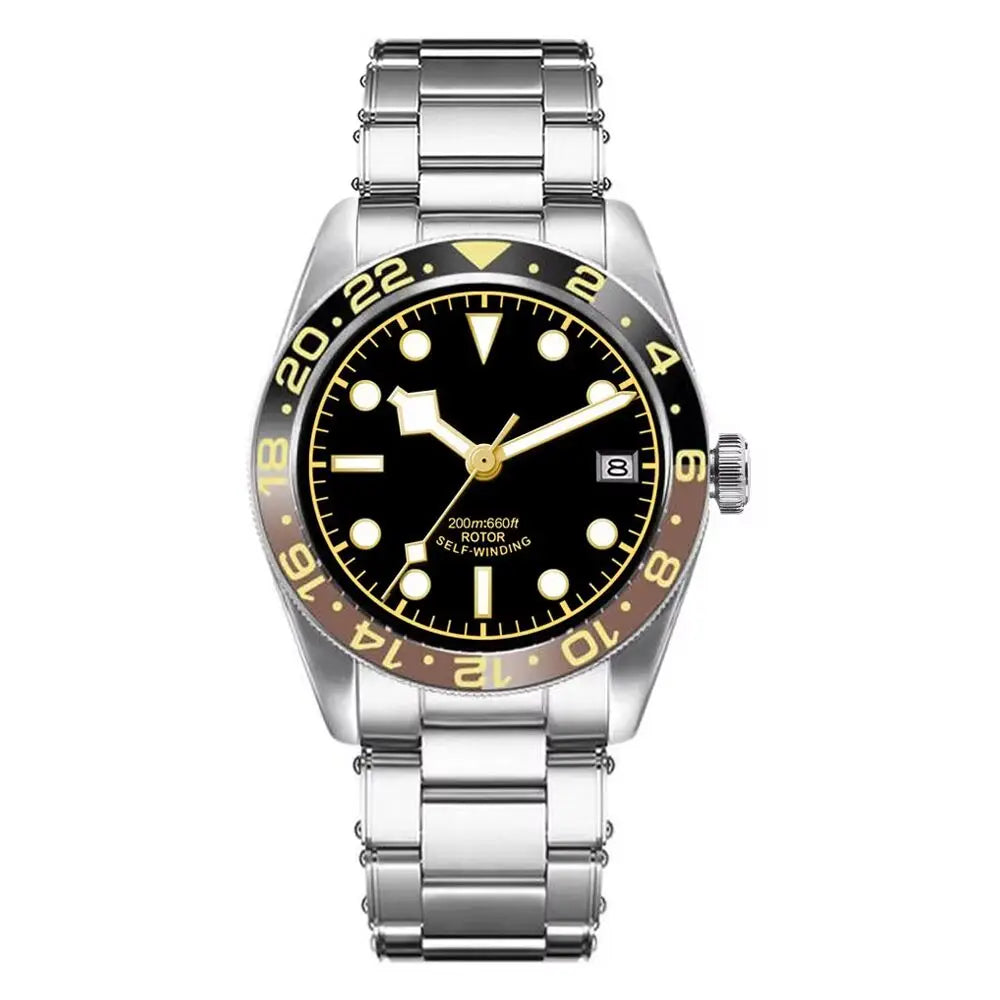 BB58 Watch Mod D07A 39mm Retro Diver Sapphire Crystal 200M Water-Resistant