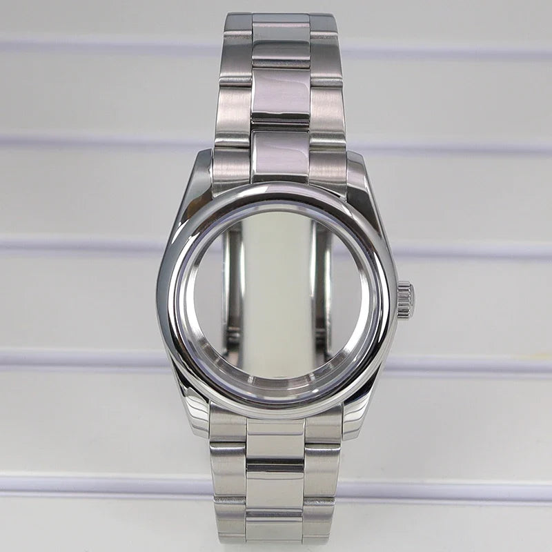 Oyster Perpetual B04 36mm 39mm Watch Case Bracelets Sapphire Glass Parts For Seiko nh35 nh36 Miyota 8215 8285 Movement