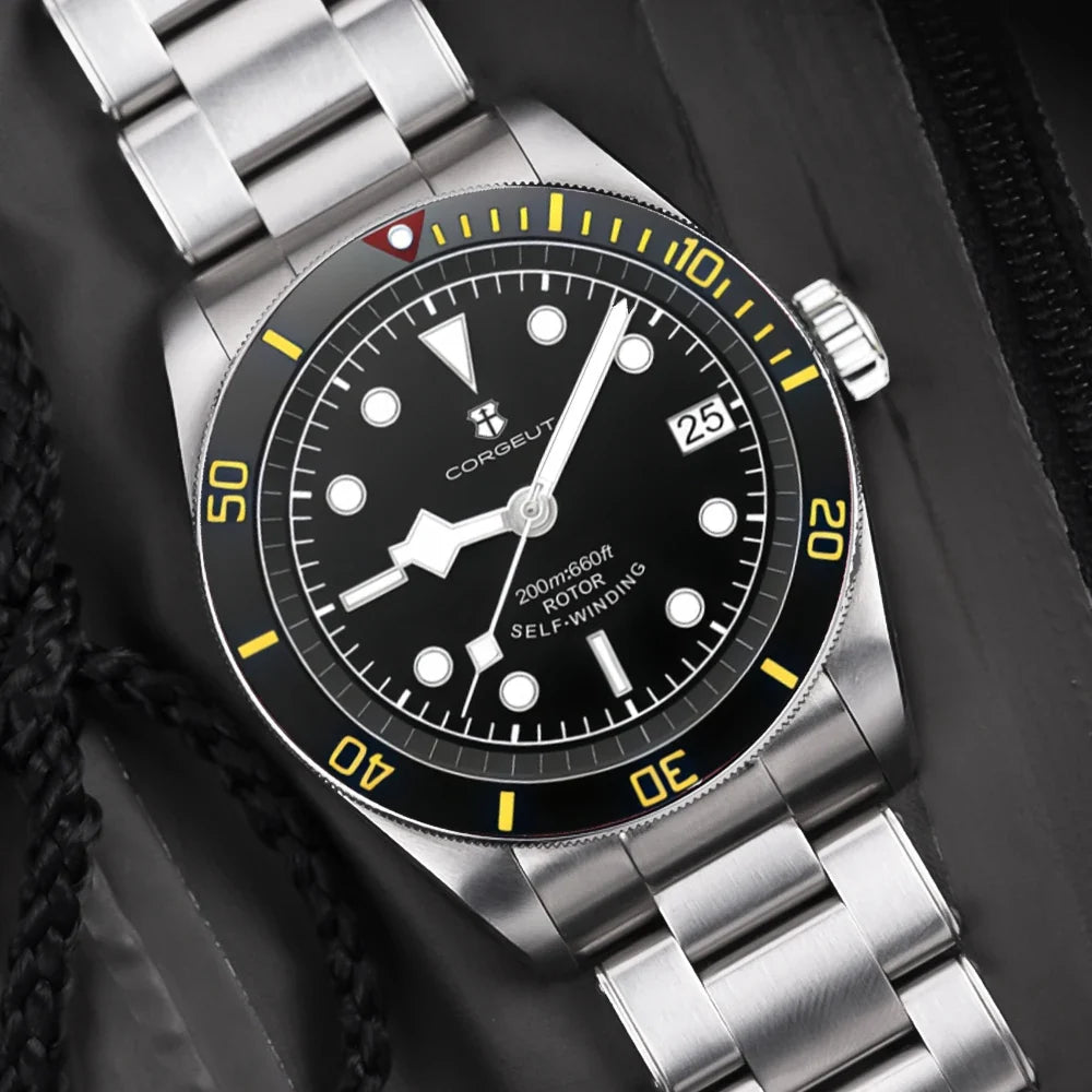 BB58 Watch Mod D07A 39mm Retro Diver Sapphire Crystal 200M Water-Resistant