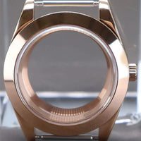 PVD Yellow Gold / Rose Gold AIrKing Explorer Watch Case GB03 36mm/39mm Sapphire For Nh35 Nh36 NH34 NH38 Nh70 Miyota 8215 8285 Movement