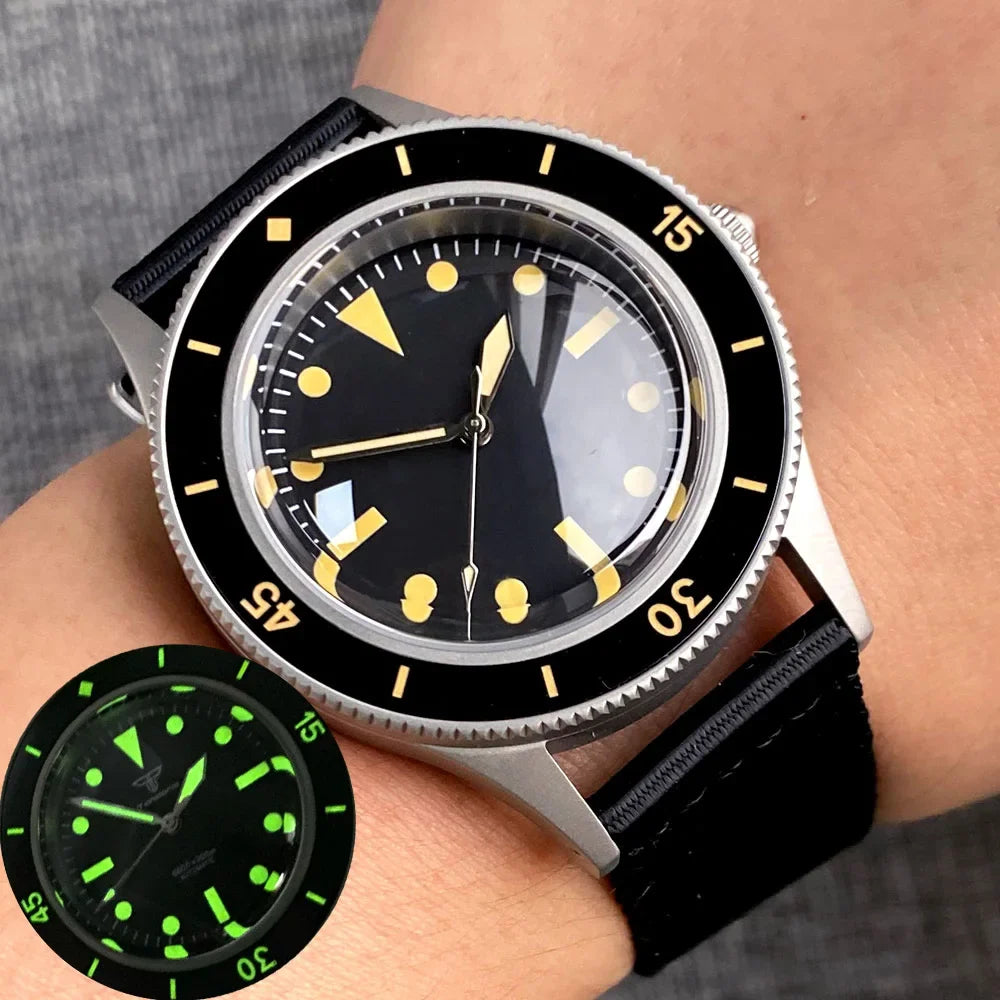 Fifty Fathom Watch D06A 40mm Retro Diver NH35 Automatic 20ATM Sapphire Lume Bezel