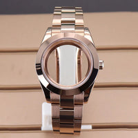 PVD Yellow Gold / Rose Gold AIrKing Explorer Watch Case GB03 36mm/39mm Sapphire For Nh35 Nh36 NH34 NH38 Nh70 Miyota 8215 8285 Movement
