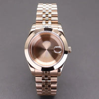 PVD Yellow Gold / Rose Gold AIrKing Explorer Watch Case GB03 36mm/39mm Sapphire For Nh35 Nh36 NH34 NH38 Nh70 Miyota 8215 8285 Movement