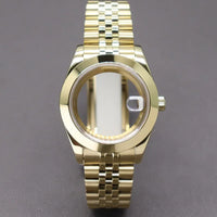PVD Yellow Gold / Rose Gold AIrKing Explorer Watch Case GB03 36mm/39mm Sapphire For Nh35 Nh36 NH34 NH38 Nh70 Miyota 8215 8285 Movement