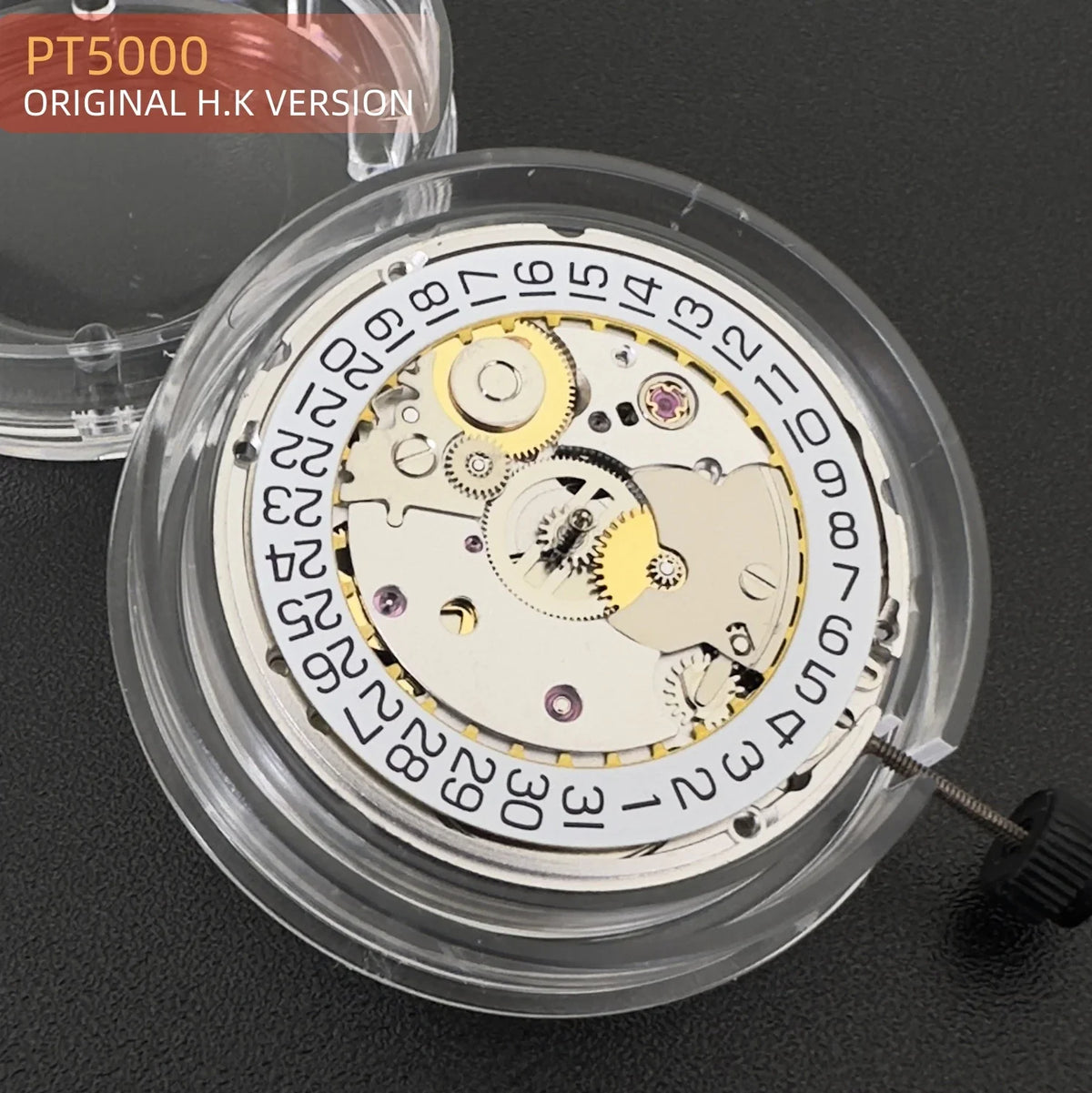 Genuine H.K PT5000 Automatic Movement Gold/Silver Version High Accuracy 25 Jewels