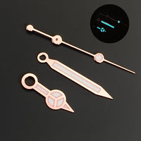 NH35 Hands Silver Rose Gold Watch Hands Blue Green Luminous Red Green Blue Hands For NH35/36/4R/7S Movement Watches Pointers