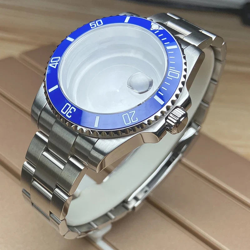 40mm Submariner Watch Case for Miyota 8215 TMI NH35 NH34 NH36 NH38 etc PT5000 SW200 ETA2824 SUB Mod Sapphire 10Bar