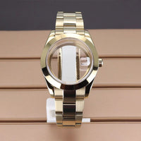 Two Toned Gold/ Rose Gold AIrKing Explorer Watch Case TB03 36mm/39mm High Quality Sapphire Glass For Nh35 Nh36 NH34 NH38 Nh70 Miyota 8215 8285 Movement