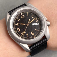 Raw Skx Watches P06A 40mm Frosted Field Watches NH35A Automatic Sapphire 20ATM
