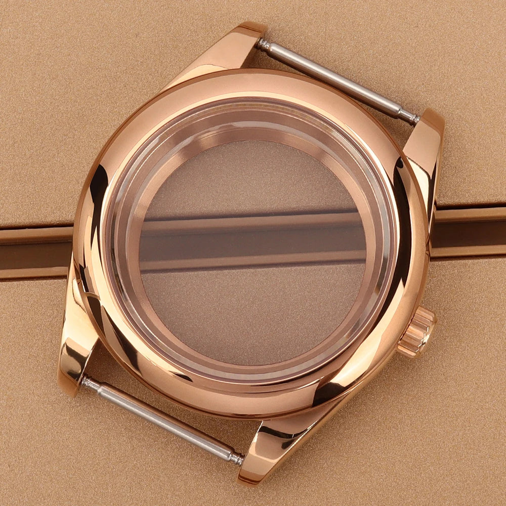 Oyster Perpetual Watch Case B04 36mm/39mm Sapphire f For NH35 NH36 NH38 4R36 Miyota 8215 8285Movement Gold Rose Two Tone Silver