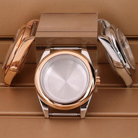 Oyster Perpetual Watch Case B04 36mm/39mm Sapphire f For NH35 NH36 NH38 4R36 Miyota 8215 8285Movement Gold Rose Two Tone Silver