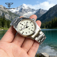 36mm Field Watch P03A NH35A Automatic Full Luminous Dial 20bar Sapphire Glass Customizable