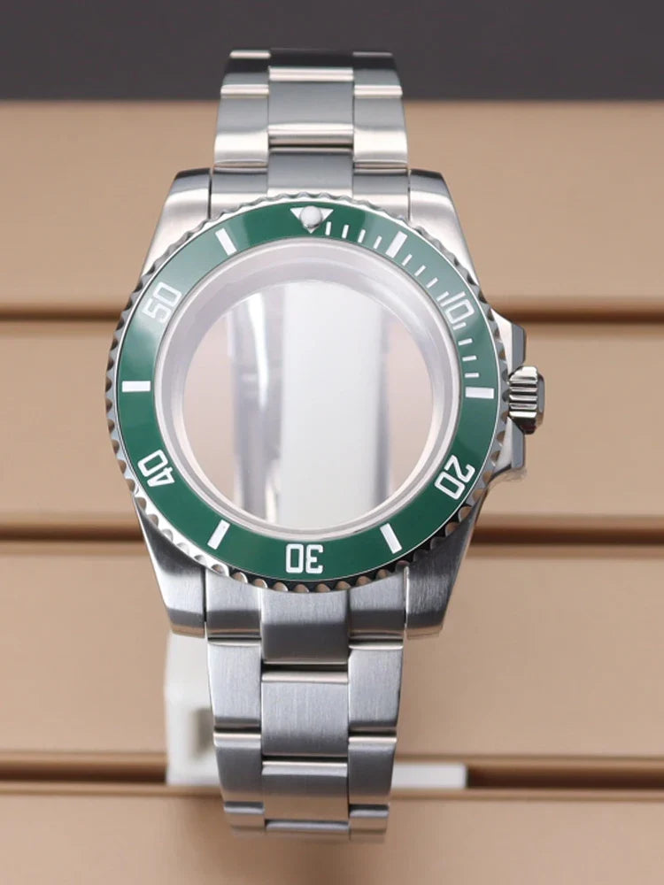 40mm Submariner Watch Case for Miyota 8215 TMI NH35 NH34 NH36 NH38 etc PT5000 SW200 ETA2824 SUB Mod Sapphire 10Bar
