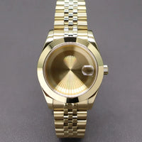 PVD Yellow Gold / Rose Gold AIrKing Explorer Watch Case GB03 36mm/39mm Sapphire For Nh35 Nh36 NH34 NH38 Nh70 Miyota 8215 8285 Movement
