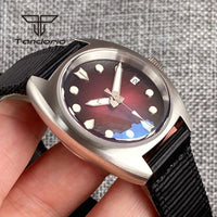 36mm Identity Crisis Mod P02 NH35 Automatic Watch Domed AR Sapphire 20Bar Customizable Pilot