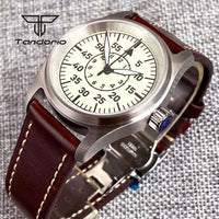 36mm Pilot Watch P03 Creamy Dial Full Lume NH35 Automatic 20BAR Sapphire Customizable